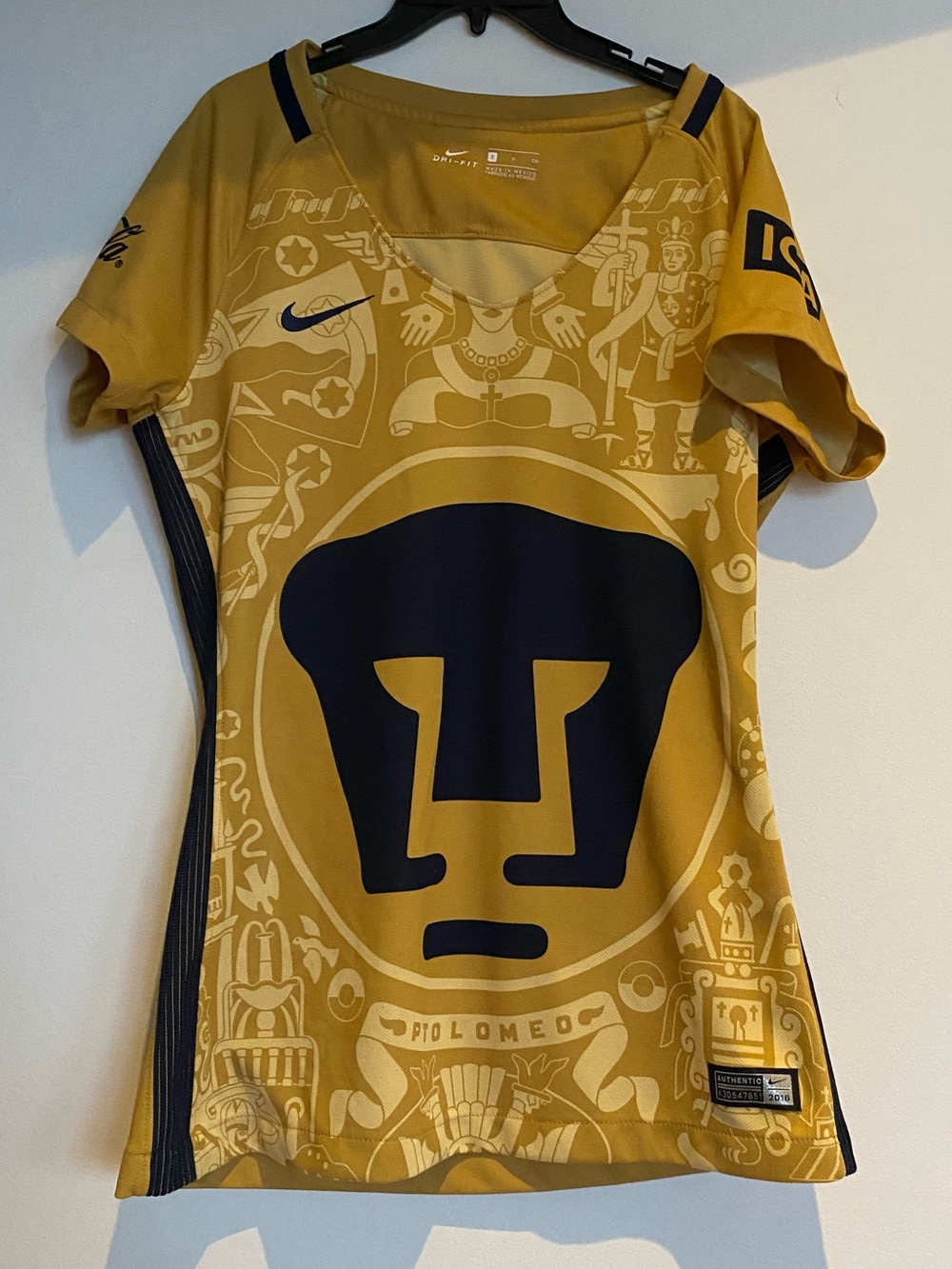 Nike Gold Dri-FIT Performance Soccer Jersey